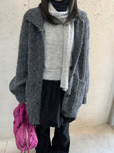 Kelma Button Pocket Wool Knit Cardigan
