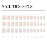 MUZMAK Reusable Nail Tip Silhouette(Regular Square)