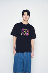 25SS アニメートフォントショートスリーブTシャツ ブラック