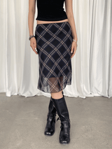 Prepy Midi Flared Skirt