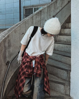 [Lining brushed/Plan] パフェ ブラッシュド レイヤード ショートスリーブ Tシャツ