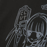 Angel of Rose Sweatshirt - BLACK