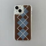CLASSIC ARGYLE HARD JELL CASE_BROWN