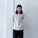 Faded Henley Short Sleeve Tee