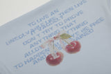 Rosy Cherry Lettering Tee