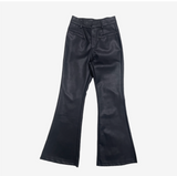 J.B. フェイクレザーブーツカットパンツ