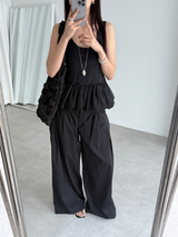 organza balloon blouse (3color)