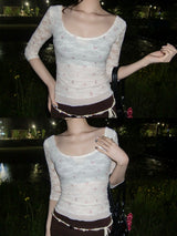 Vintage Rosy Lace T