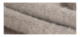 Mink collar short zip-up fur jumper jacket
