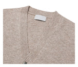 カシミアハッチラウンドカーディガン / Cashmere Hacchi Round Cardigan (7 colors)