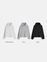 Soft hood zip-up
