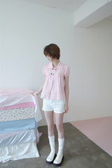 フラワー刺繍ショートパンツ(2color)