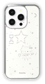 Key Charms SET) Lovely Angel Kitten MagSafe iPhone Case 