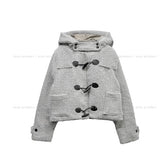 [wool 20%] ドーソンヘアリーフードダッフルコート