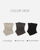 Kidan cap unbalanced tube top
