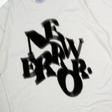 HIERARCHY STUDIOS New Error - White Blurry Oversized T-Shirt