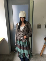 Punch Shirring Ruffle Cardigan (3color)