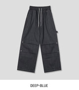 リベットパラシュートノンフェードデニムパンツ
