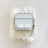 キー チャーム セット✨ 3D エンジェル ウィング ドット AirPods ケース