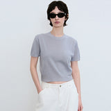 【V NECK & R NECK SET】[2 PACK] MINIMAL LOGO KNIT PACKAGE _8 COLOR