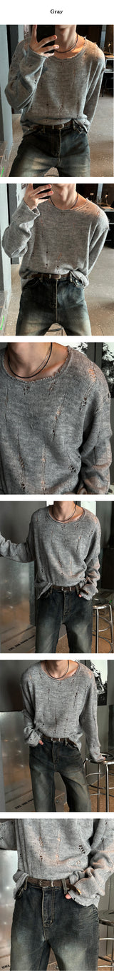 [F/W] モヘアダメージロングスリーブ (3color)