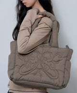 CUDDLE PADDED SHOULDER BAG (BROWN)_F24ZE913