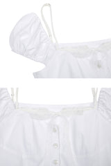 WENDY RIBBON DRESS white