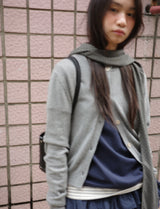 REVERSIBLE FRILL MUFFLER (GRAY)
