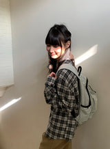 カンパブチェックオーバー長袖シャツ