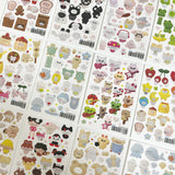 set of 10 stickers
