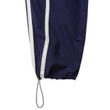 triple track line nylon pants