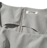 Old Money Dress Gray