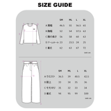 (Unisex) エッセンシャルストレッチフィットロングスリーブパジャマセット　ピンク