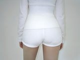 Drape velvet short-PT