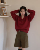 Henne Bermuda Pants & Belt Set
