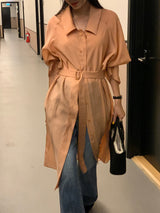 Lessder Organza ベルトドレス