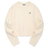ARCH CHERRY CABLE KNIT [IVORY]