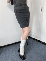チャレンジストライプHラインスカート