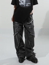 (UNISEX) トルネードデッキワイドデニムパンツ
