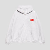 スクリプトロゴパッチジップフーディー