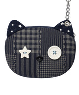 CAT CHECK POUCH KEYRING NAVY(CV2GSUAB60A)