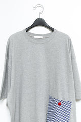 apple button check pocket top(2colors)