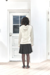 033 balaclava knit zip up_ ivory