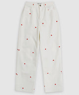 Heart embroidered pants - pt