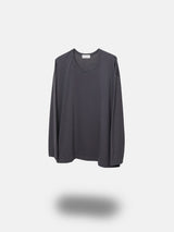 Silket U neck layered sleeves 4color