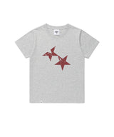 Wツインスター半袖Tシャツ グレー(CV2GMFT516A)