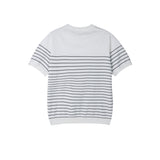 Linea Stripe Dangara Short Sleeve Knit 3COLOR