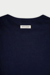 ラベルベーシックTシャツ_navy