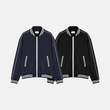 [UNISEX] Piping crop 2way blouson (2color)