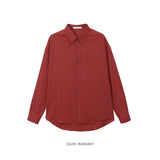 LMN Mar Essential Linen Semi-Over Shirt (12 colors)